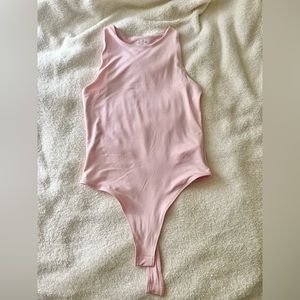 Pink thong bodysuit